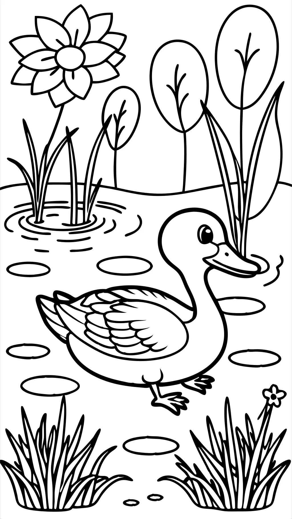 coloriages de canard canard